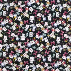 Cats in Wonderland - Black - Funny Cats - Kokka