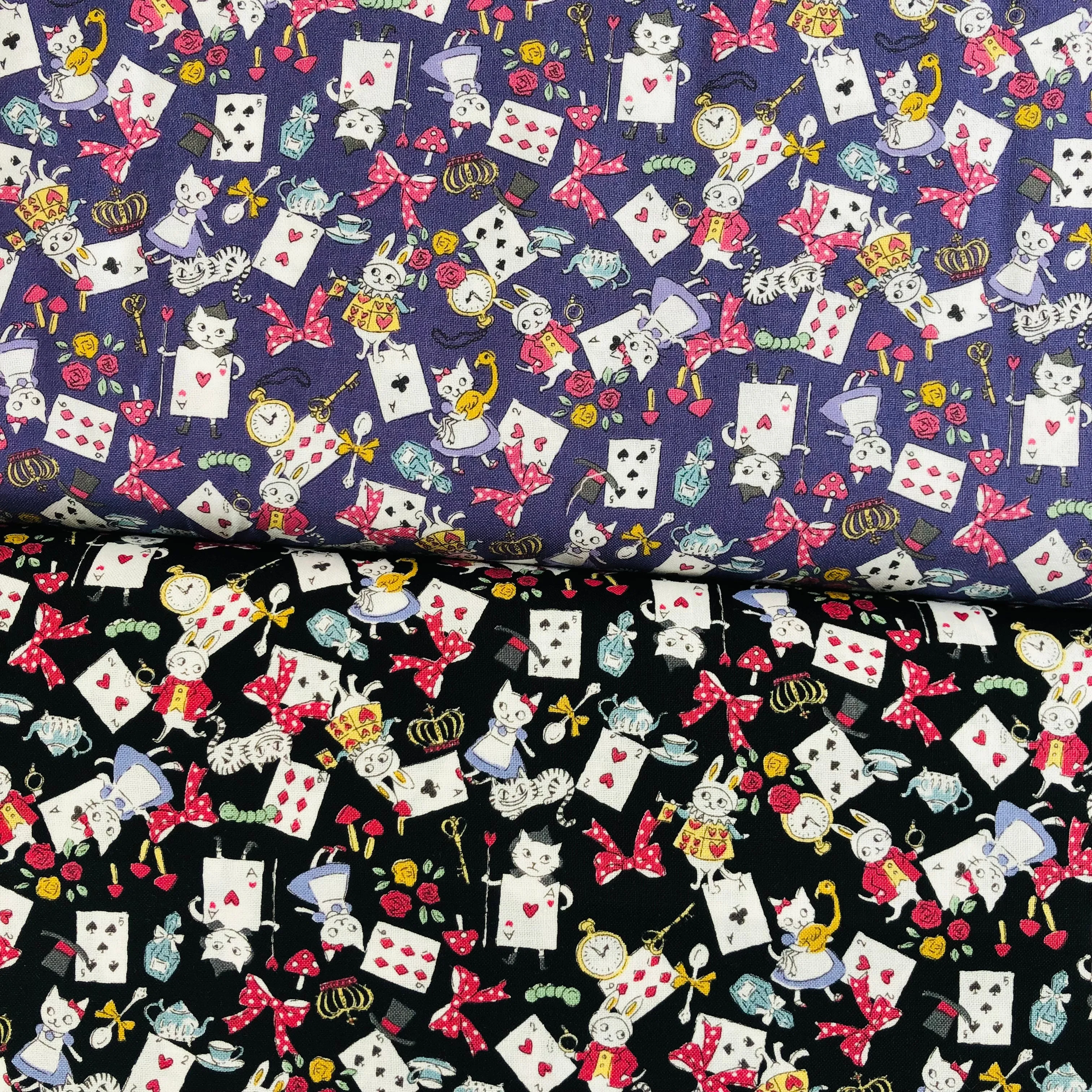 Cats in Wonderland - Black - Funny Cats - Kokka