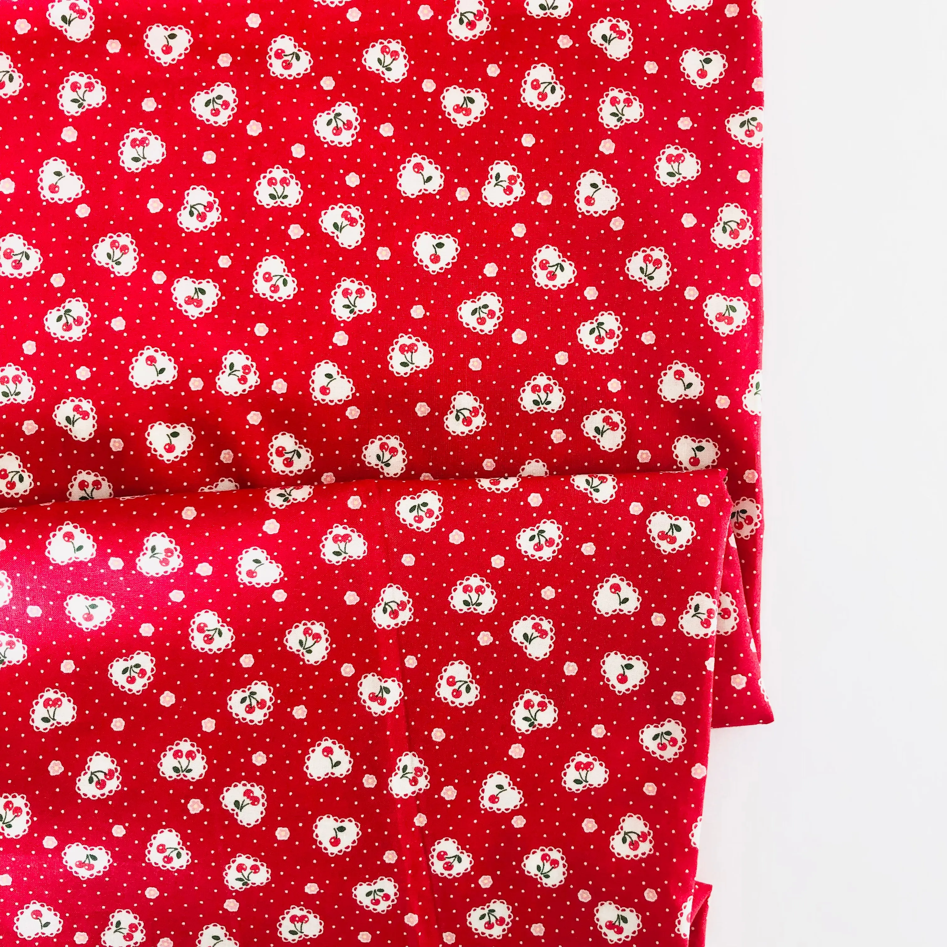 Cherry Heart - Red - Atsuko Matsuyama - 30's Collection - Yuwa