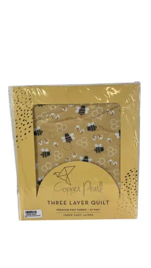 Copper Pearl Three Layer Quilt, Honeycomb