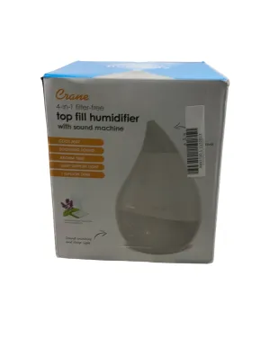 Crane 4-in-1 Drop Ultrasonic Cool Mist Humidifier, Grey