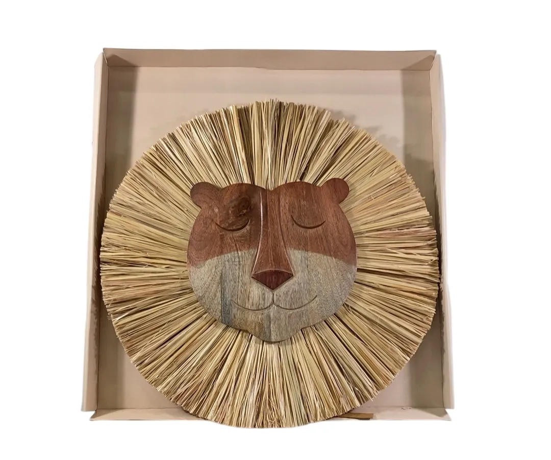 Crane Baby Handcrafted Wood Wall Decor, Lion
