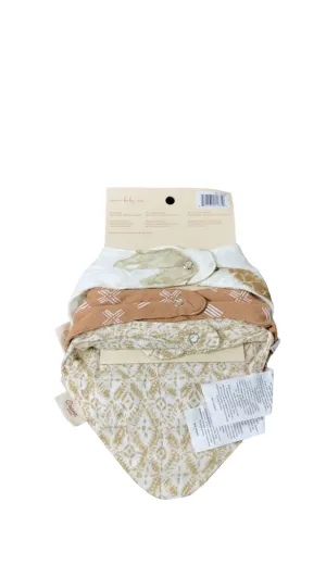 Crane Baby Muslin 3 Piece Bib Set, Kendi