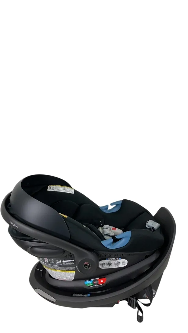 Cybex Aton G Swivel Infant Car Seat And Base, Moon Black, 2024