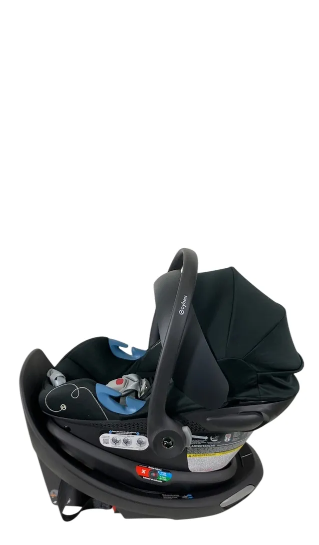 Cybex Aton G Swivel Infant Car Seat And Base, Moon Black, 2024