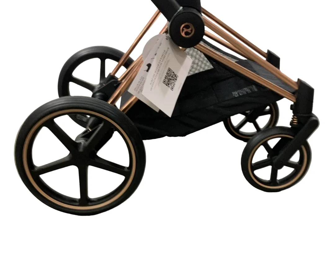 Cybex PRIAM Stroller Frame And Seat, 2019, Rose Gold