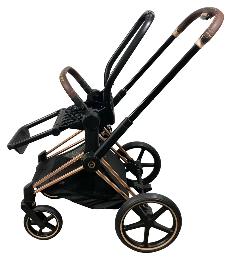 Cybex PRIAM Stroller Frame And Seat, 2019, Rose Gold