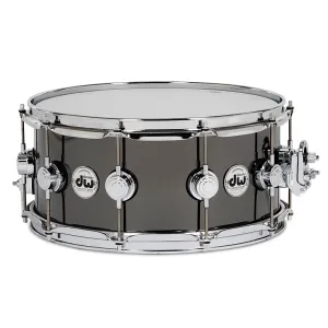 DW Collector's Series 14"x6.5" Black Nickel over Brass with Chrome Hardware