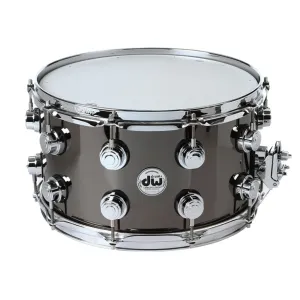 DW Collector's Series 14"x8" Black Nickel Over Brass Snare - Chrome Hardware