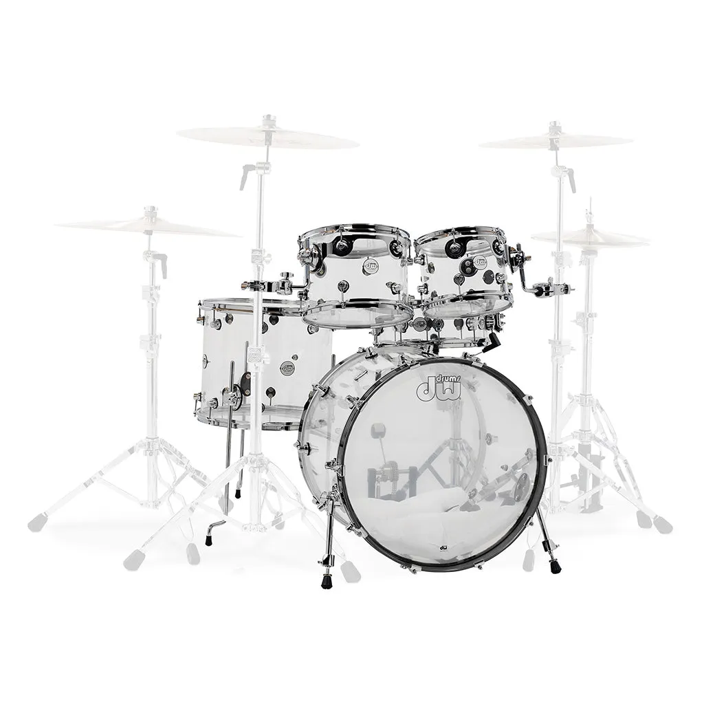 DW Design Series 5-Piece Shell Pack - Clear Acrylic