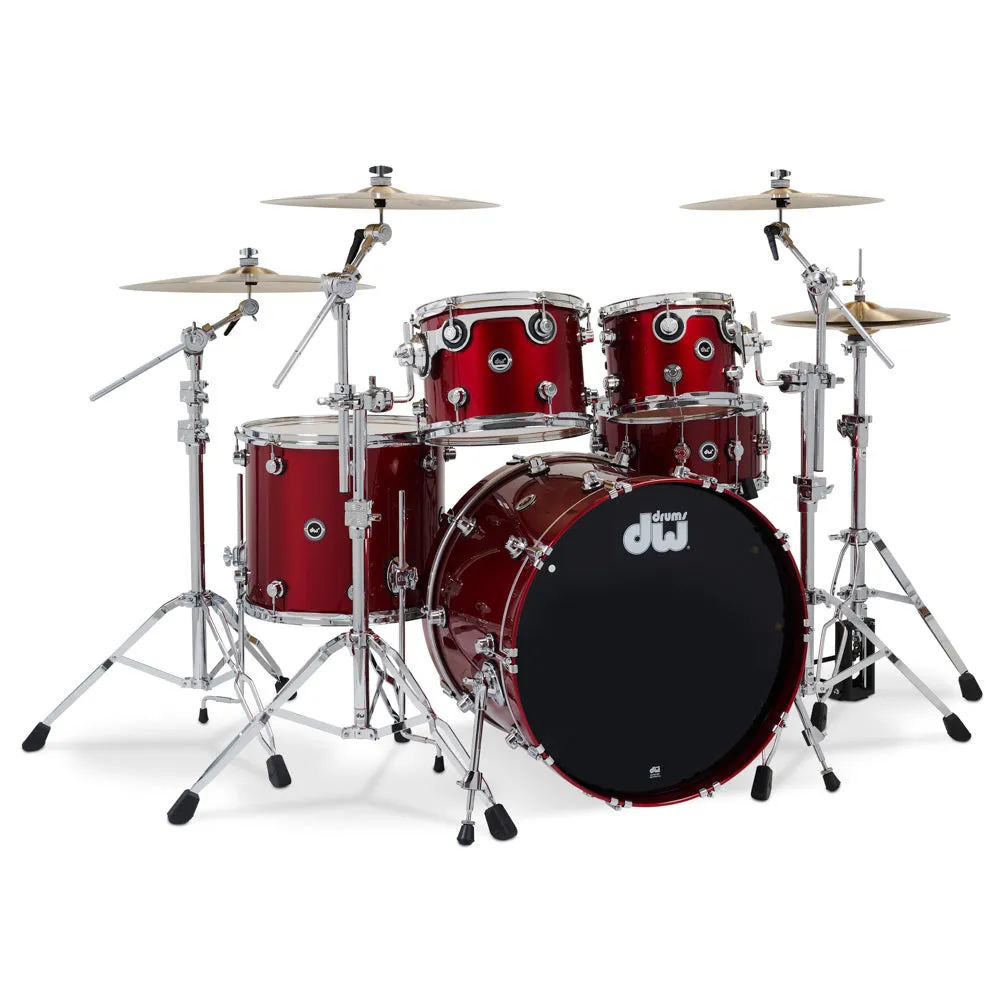 DW DWe 5-Piece Complete Bundle Kit - Black Cherry Metallic