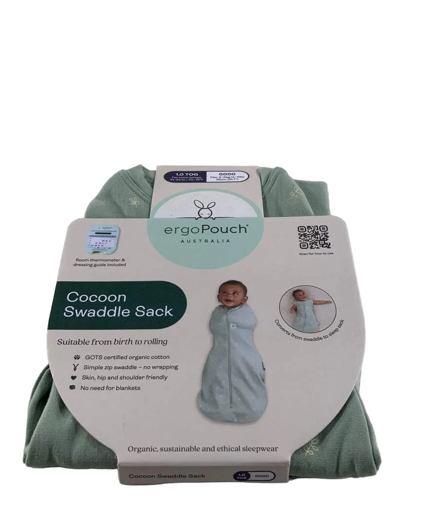 ErgoPouch Cocoon Swaddle Bag, 1.0 TOG, 0000, Sage