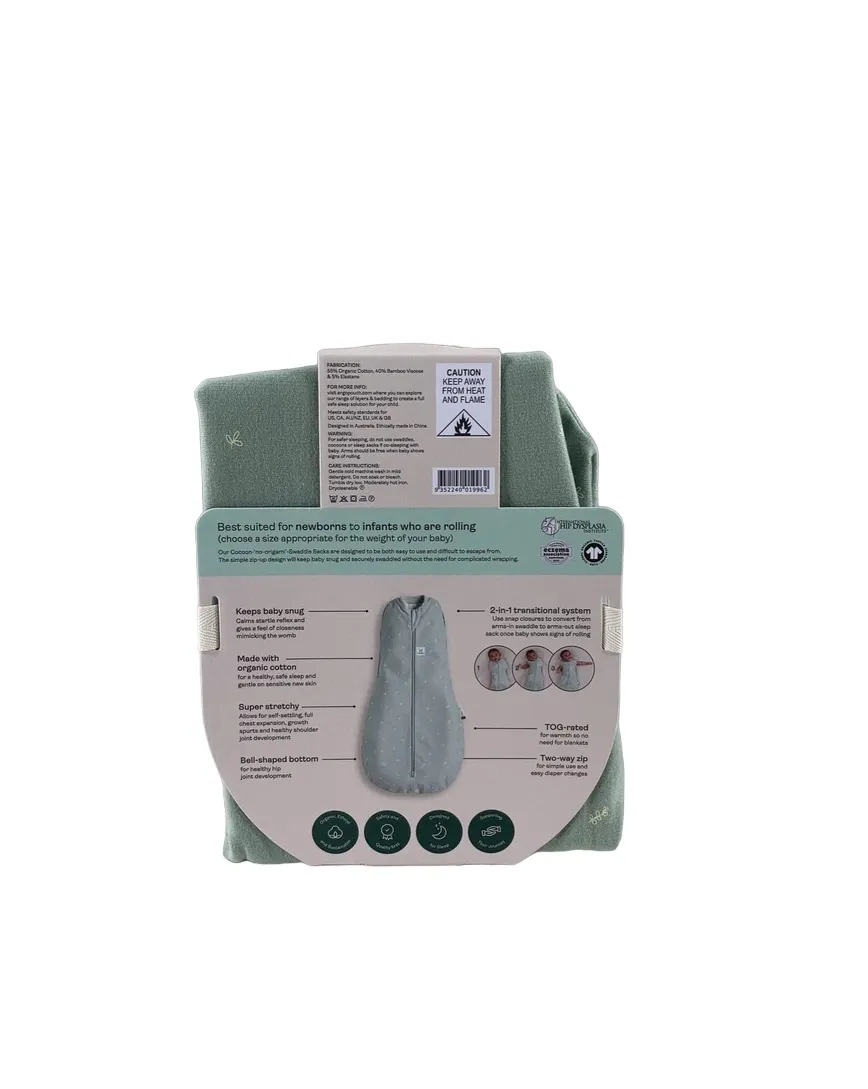ErgoPouch Cocoon Swaddle Bag, 1.0 TOG, 0000, Sage