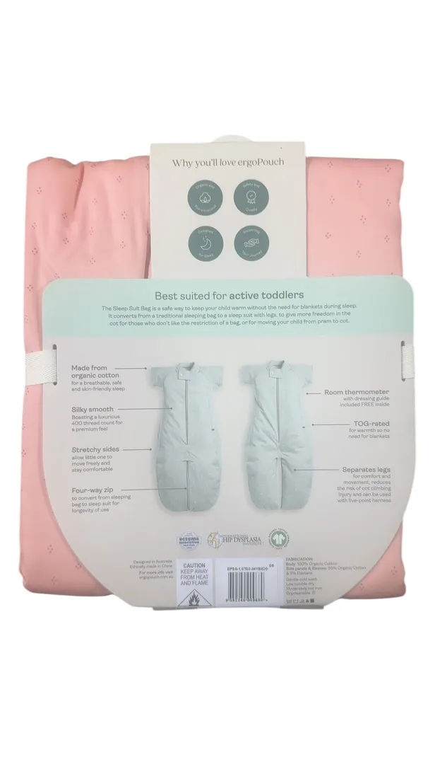 ErgoPouch Sleep Suit Bag 1.0 TOG, 2-4 Years, Berries