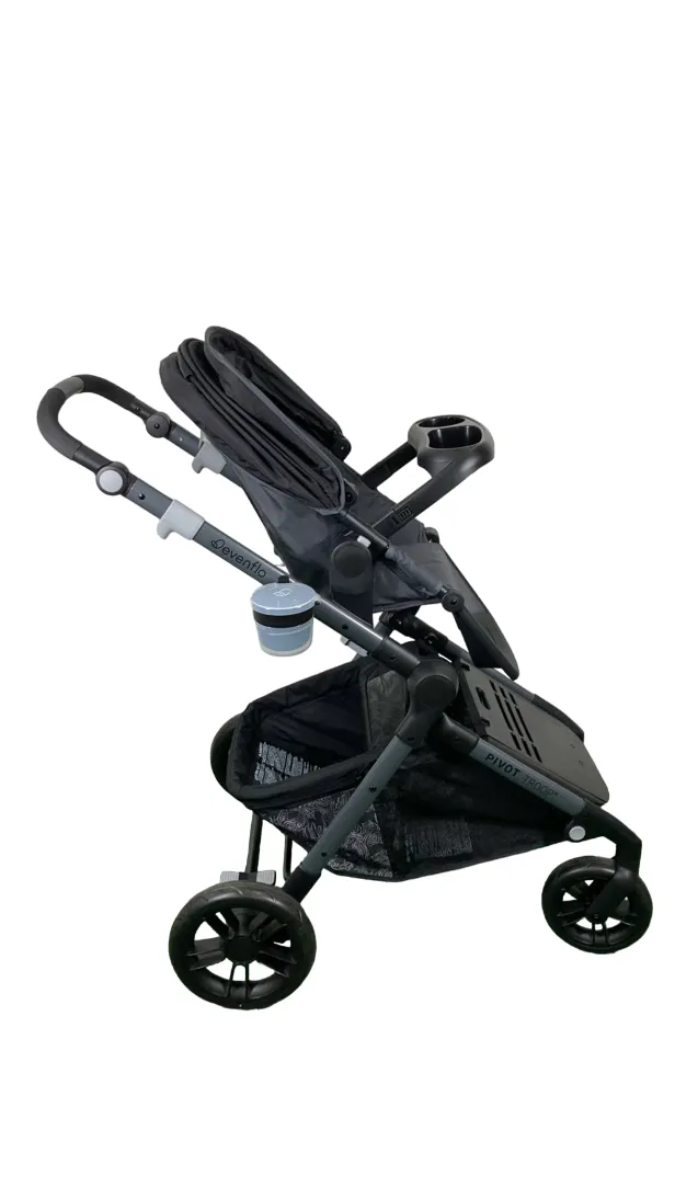 Evenflo Pivot Troop Companion Double Companion Modular Travel System, 2023, Rhodesboro Black