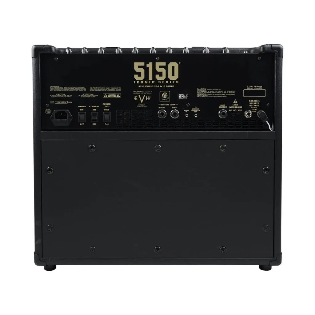 EVH 5150 Iconic Series EL34 15-watt 1 x 10-inch Tube Combo Amp - Black
