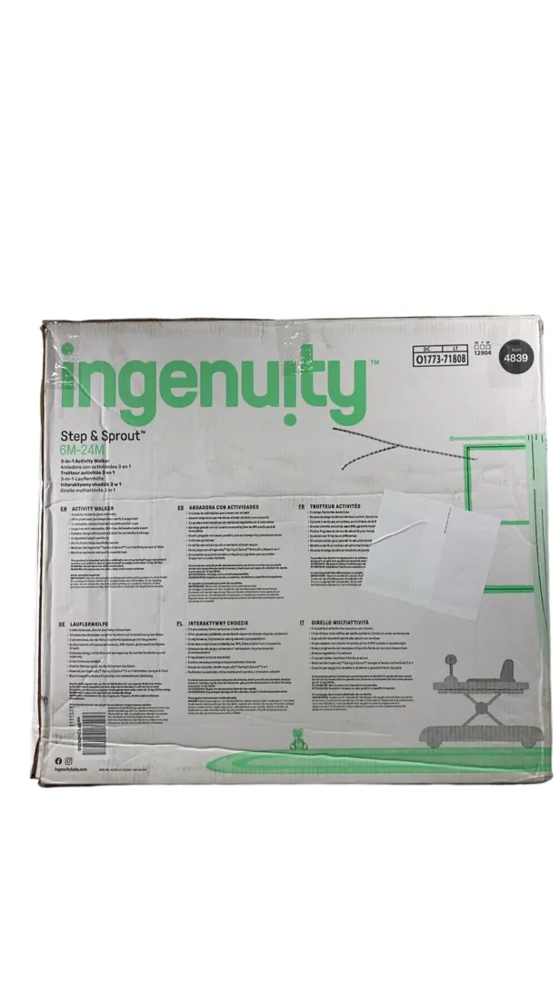 Ingenuity Step & Sprout 3-in-1 Foldable Activity Walker