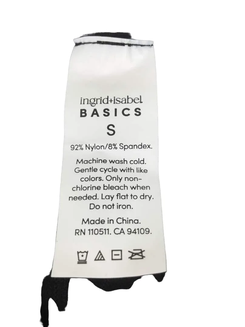 Ingrid & Isabel Basics Seamless Maternity Sports Bra, Black, Small