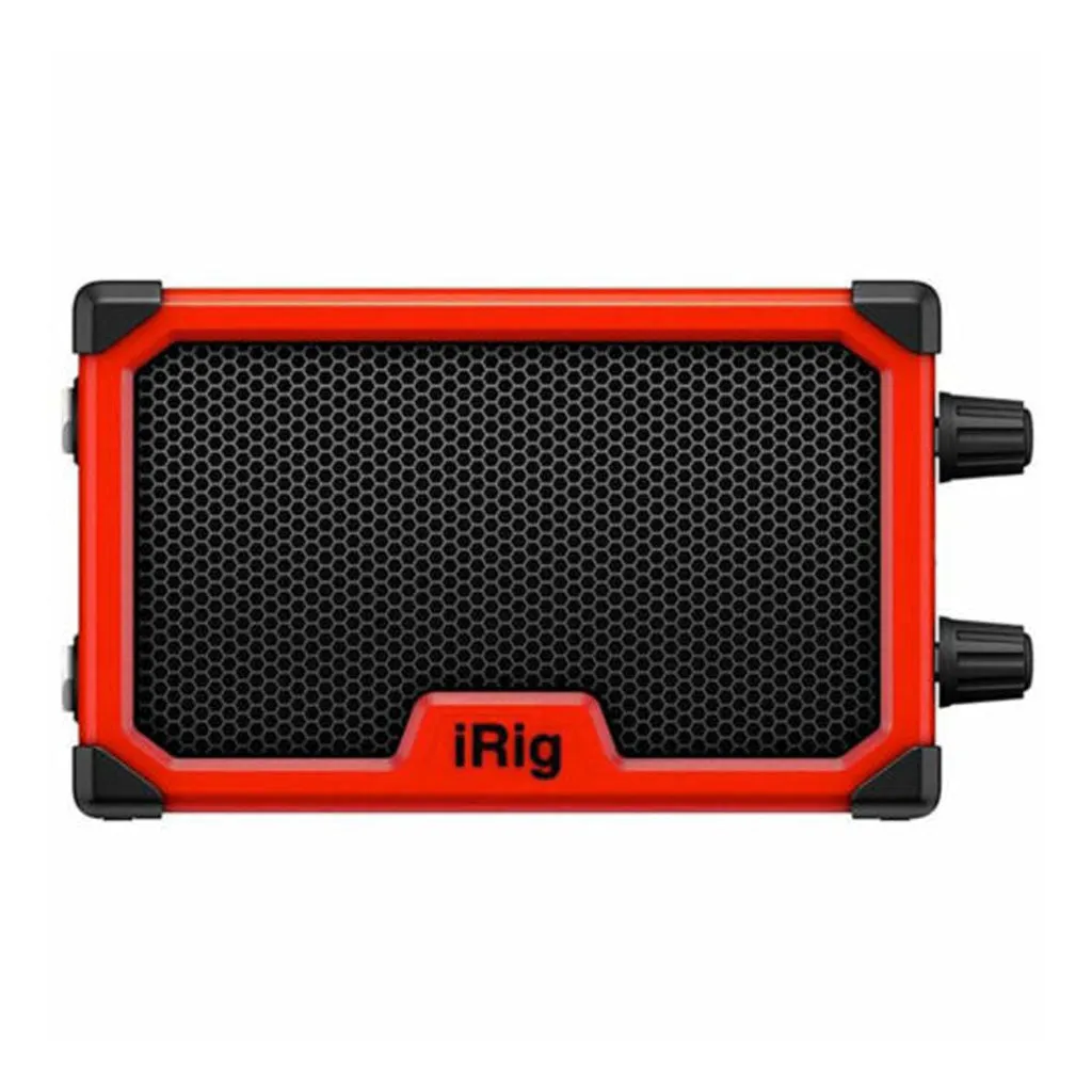 iRig Nano Amp, Red - Portable Micro Amp with integrated iOS Audio Interface