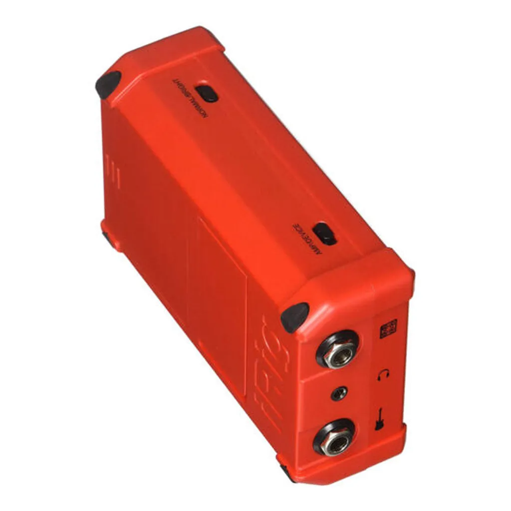 iRig Nano Amp, Red - Portable Micro Amp with integrated iOS Audio Interface