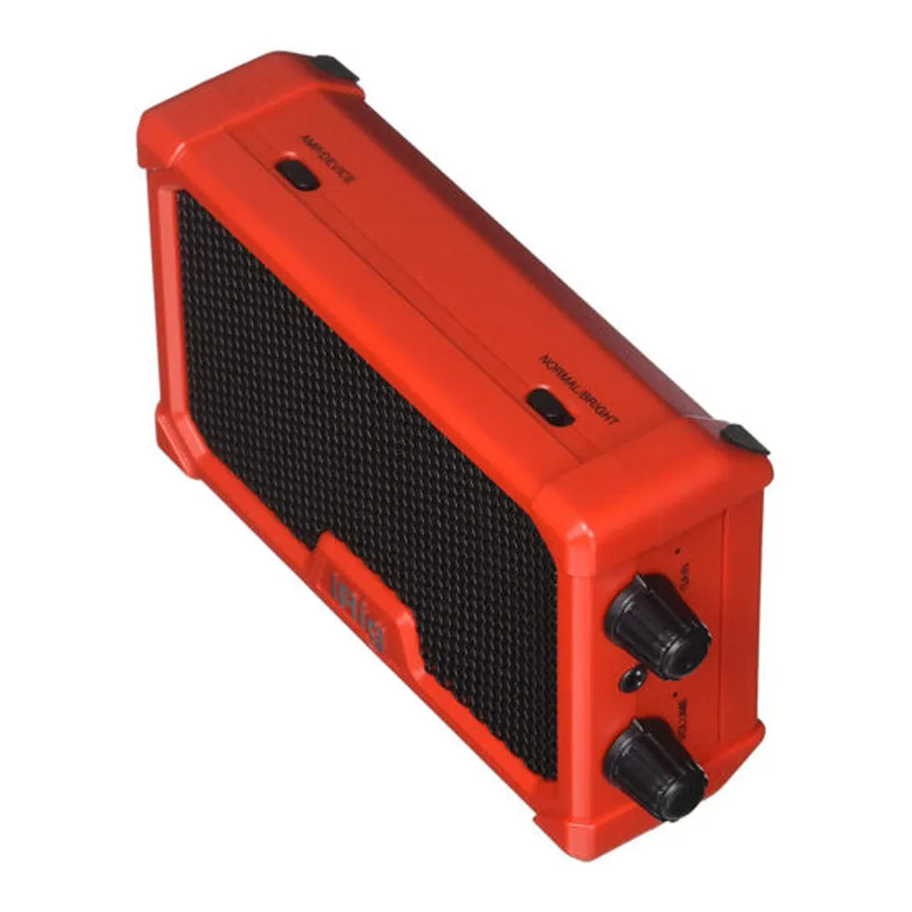 iRig Nano Amp, Red - Portable Micro Amp with integrated iOS Audio Interface