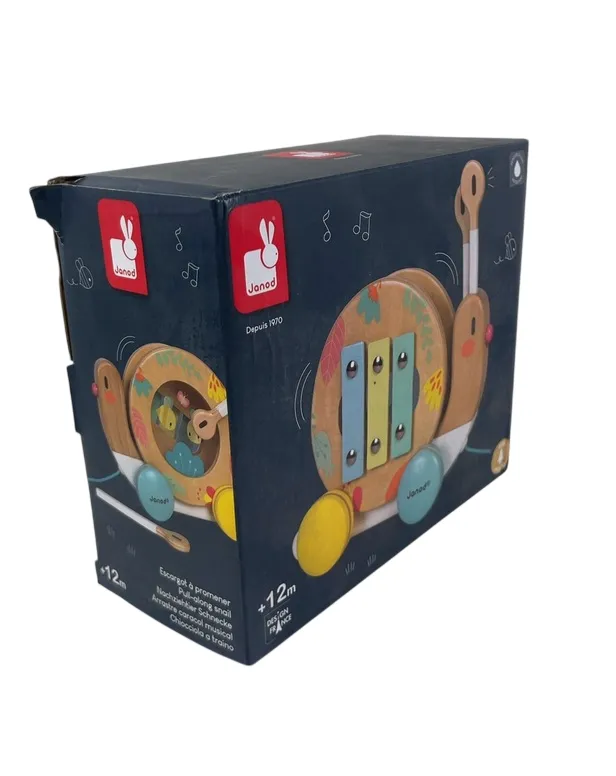 Janod Wooden Pull-Along Snail