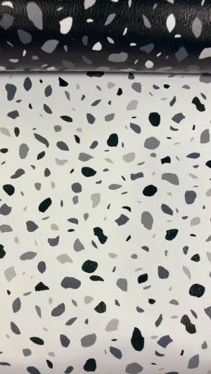 Lalo Splat Mat, Black & White Terrazzo