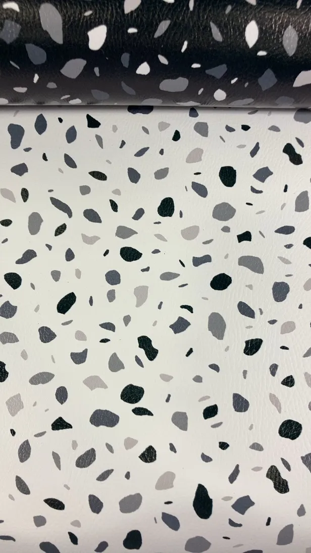 Lalo Splat Mat, Black & White Terrazzo