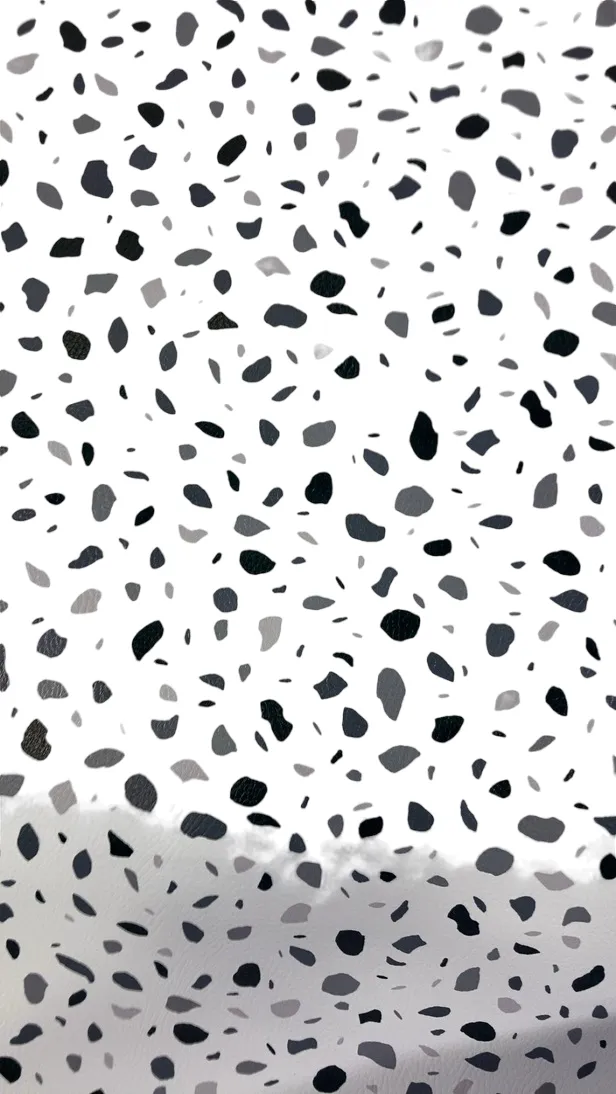 Lalo Splat Mat, Black & White Terrazzo