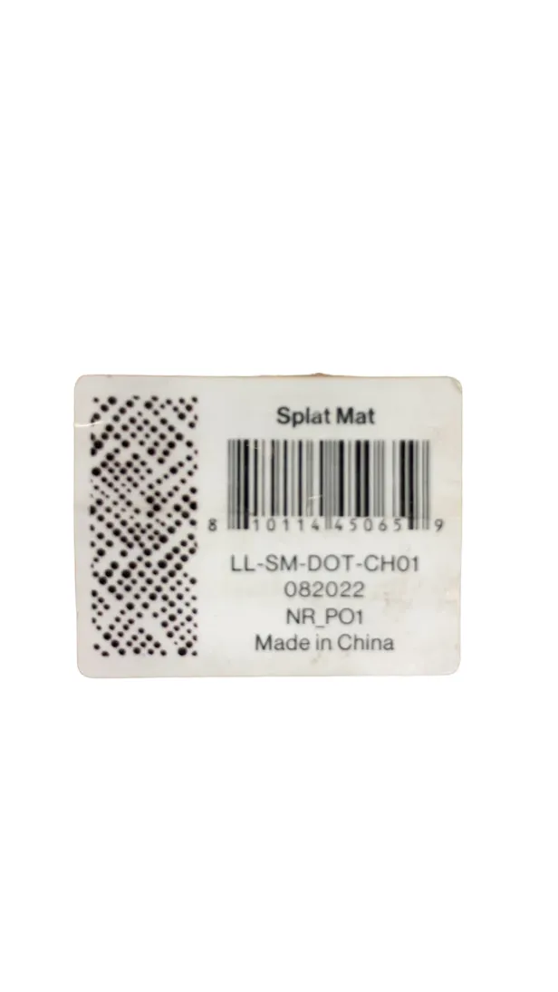 Lalo Splat Mat, Licorice Scattered Dot