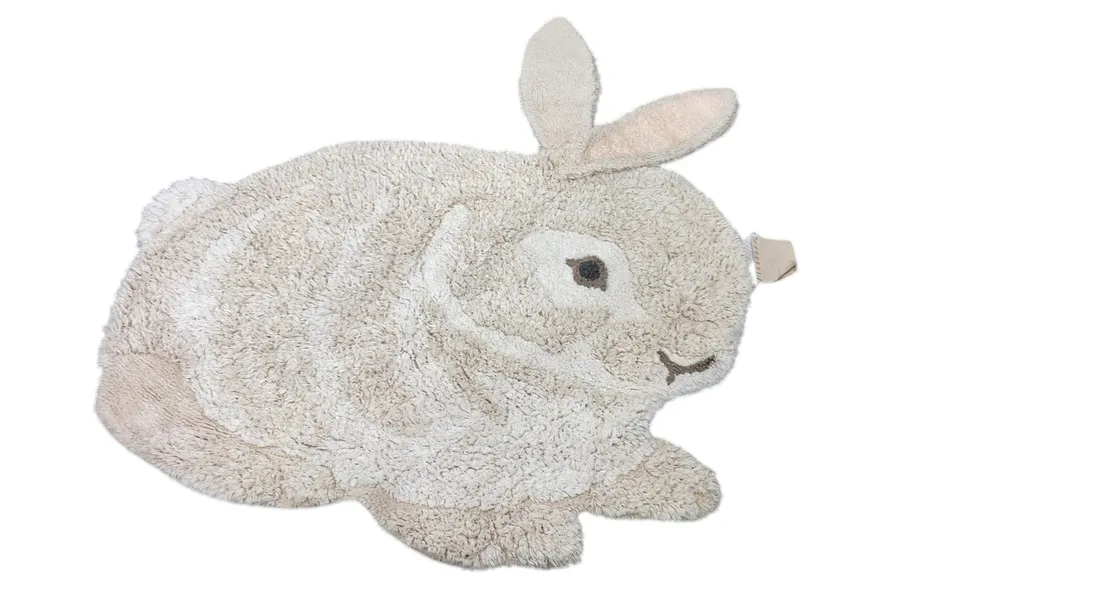 Lorena Canals Washable Rug, Bunny, 4'3x4'5