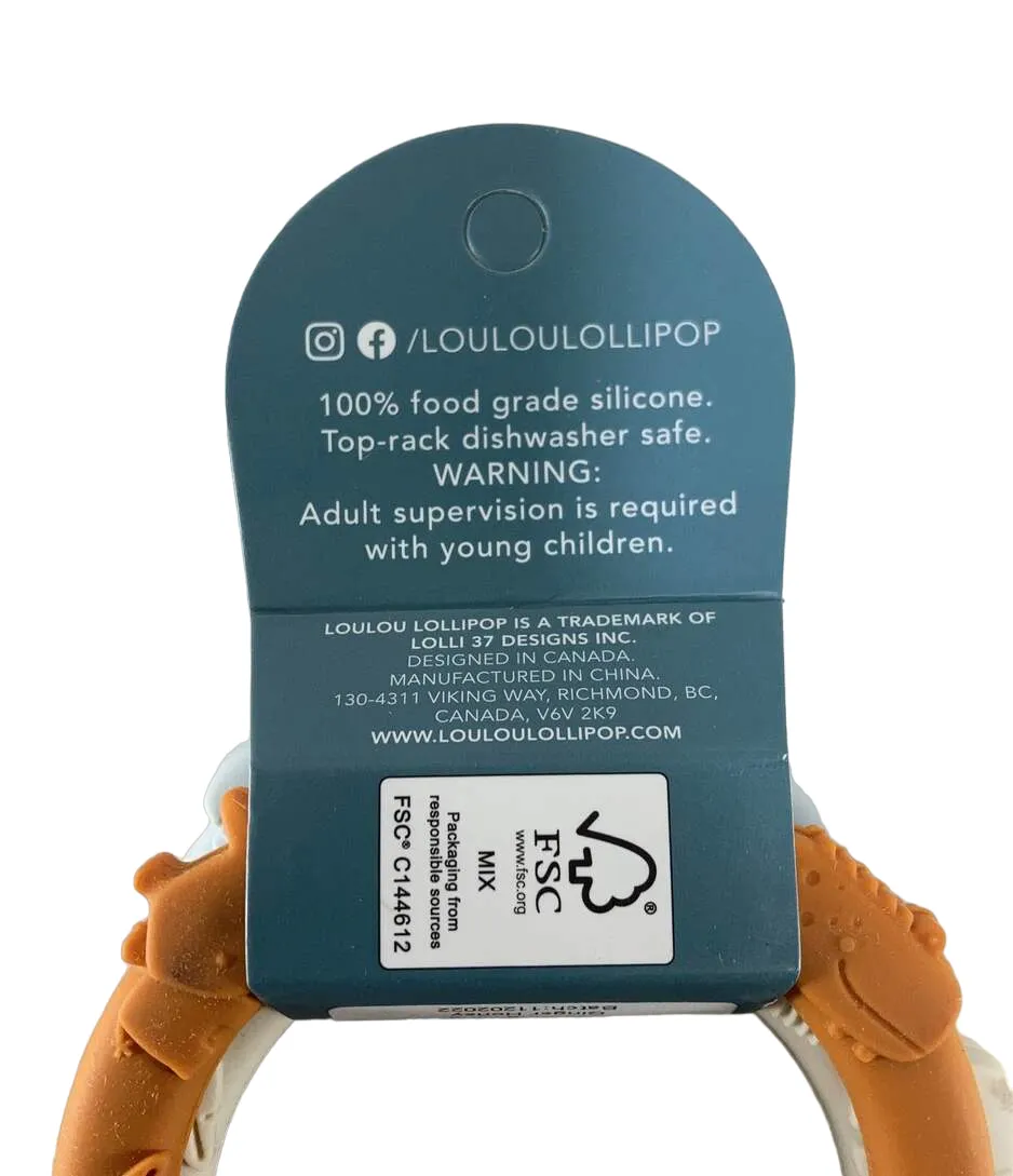 LouLou Lollipop Teething Ring Set, Ginger Honey