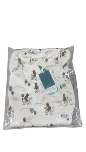 LouLou Lollipop Tencel Sleep Bag, 0-6 Months, 1.0 TOG, Bears on Bikes