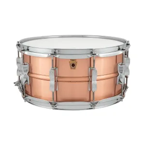 Ludwig Acro Brushed Copper Snare Drum - 14" x 6.5"