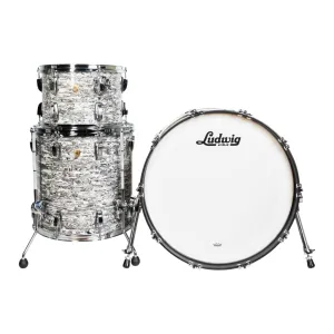 Ludwig Classic Maple 22" FAB White Abalone 3 Piece Shell Pack