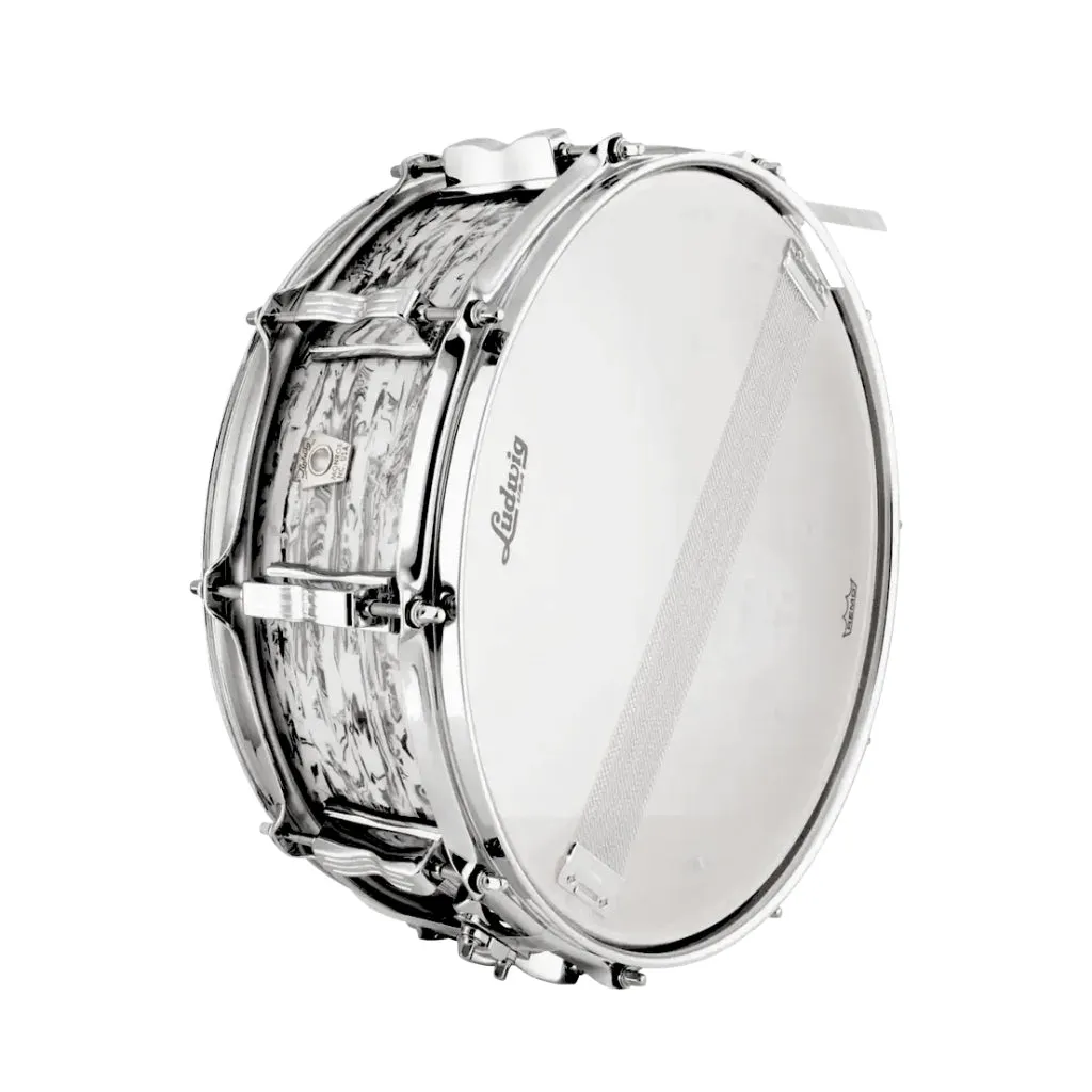 Ludwig Classic Maple Wood Shell 5X14 Snare Drum White Abalone