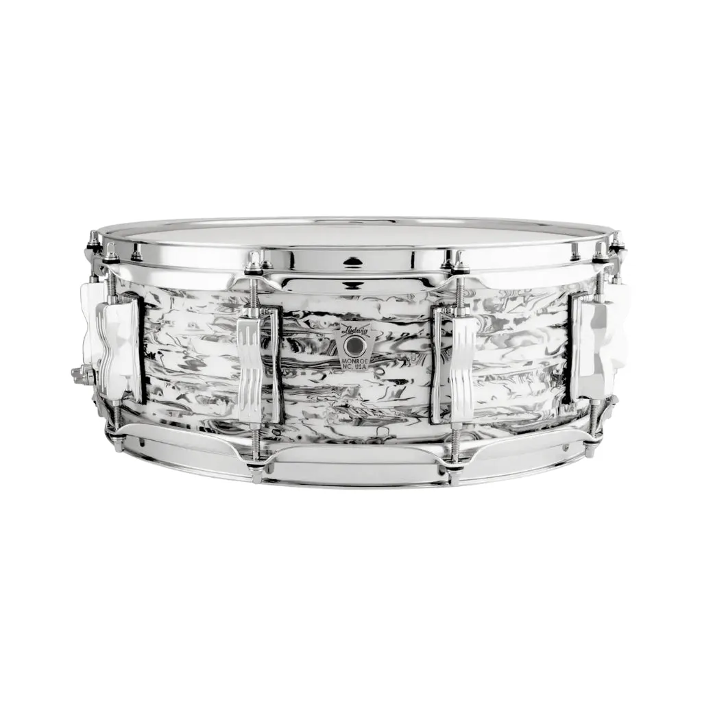 Ludwig Classic Maple Wood Shell 5X14 Snare Drum White Abalone