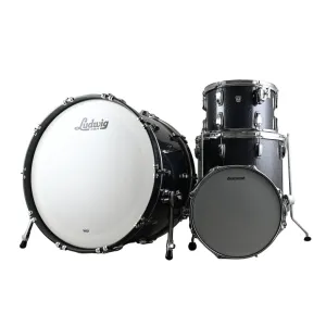 Ludwig Classic Oak 24" PRO BEAT 4-Piece Shell Pack - Black Sparkle