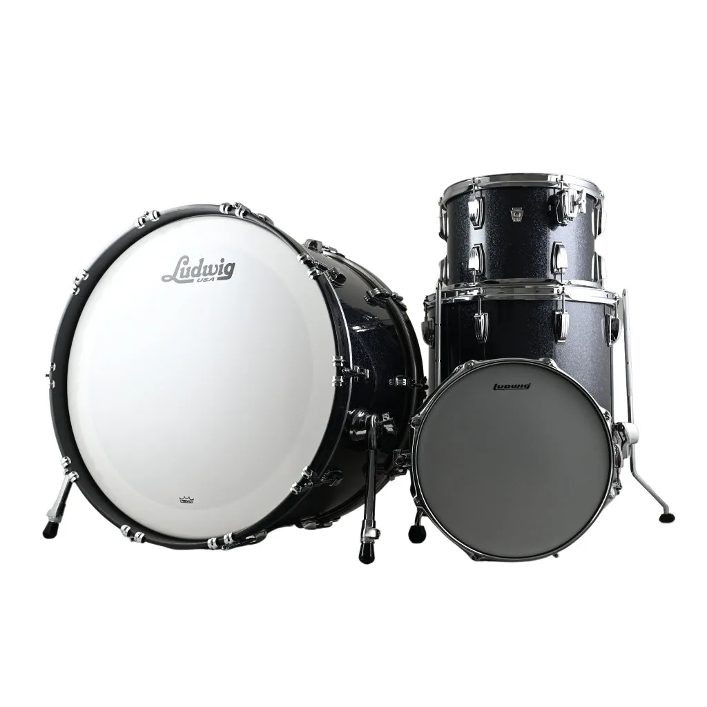 Ludwig Classic Oak 24" PRO BEAT 4-Piece Shell Pack - Black Sparkle