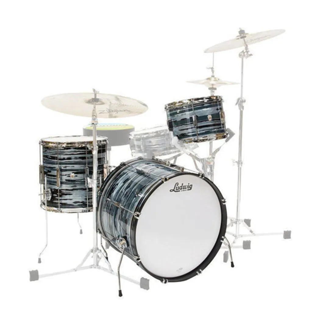 Ludwig CLUB DATE 20" Downbeat 3-Piece Shell Pack - Blue Strata