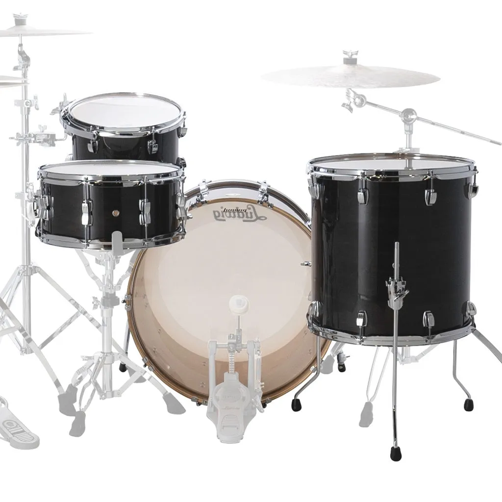 Ludwig Continental 22" 4pc Shell Pack - Black Lacquer