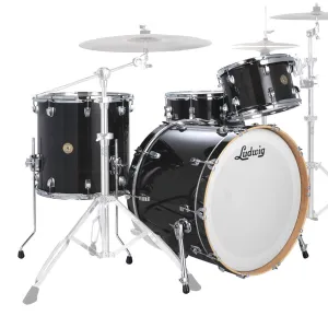 Ludwig Continental 22" 4pc Shell Pack - Black Lacquer