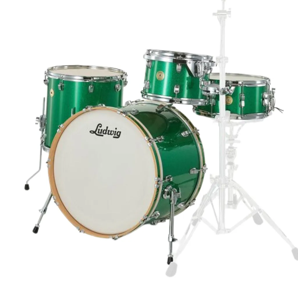 Ludwig Continental 22" 4pc Shell Pack - Green Sparkle