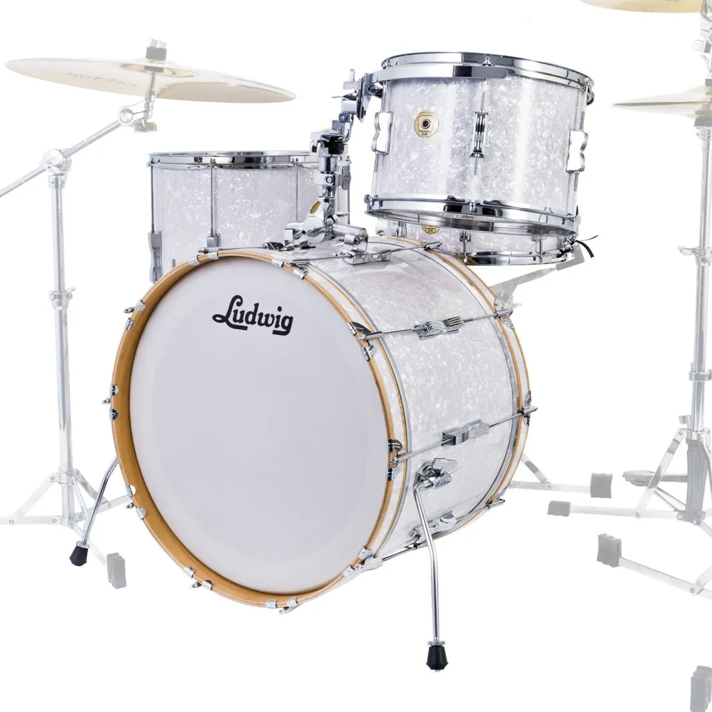 Ludwig Continental Club Fab Plus Shell Pack - White Marine Pearl