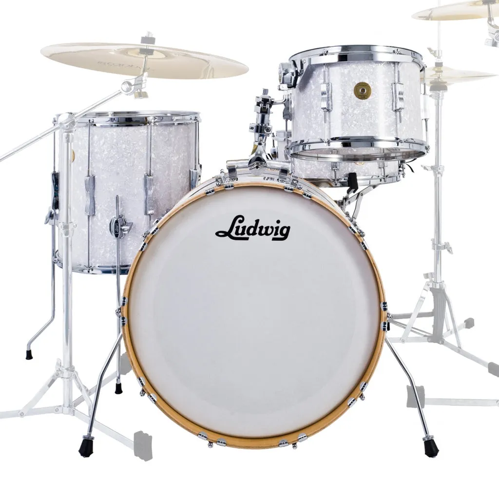 Ludwig Continental Club Fab Plus Shell Pack - White Marine Pearl
