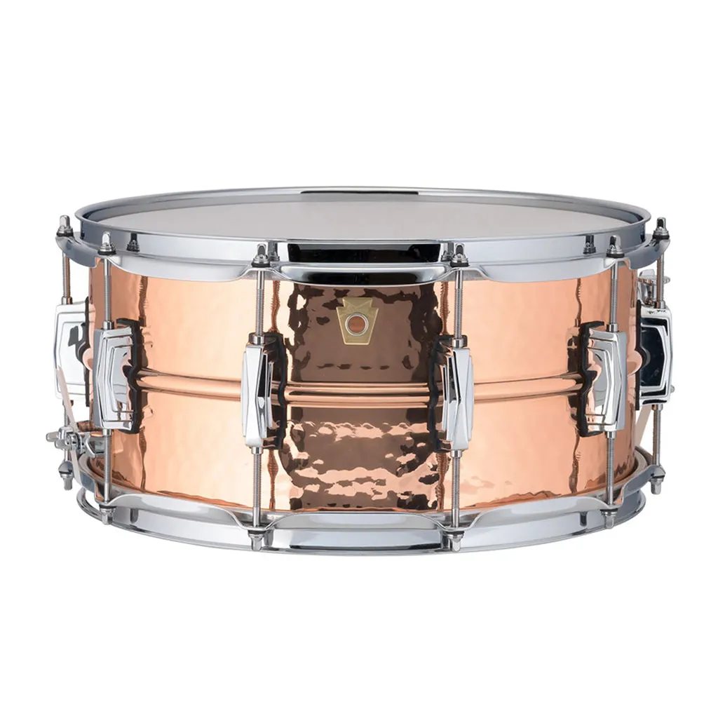 Ludwig Copper Phonic Snare Drum - 14"x6.5" - Hammered Shell
