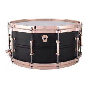 Ludwig Custom Black Beauty Hot Rod - 14"x6.5" - Matte Black with Copper Hardware