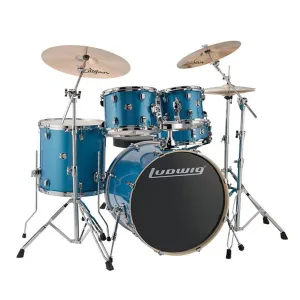 Ludwig Evolution Drum Kit With Hardware - Blue Sparkle