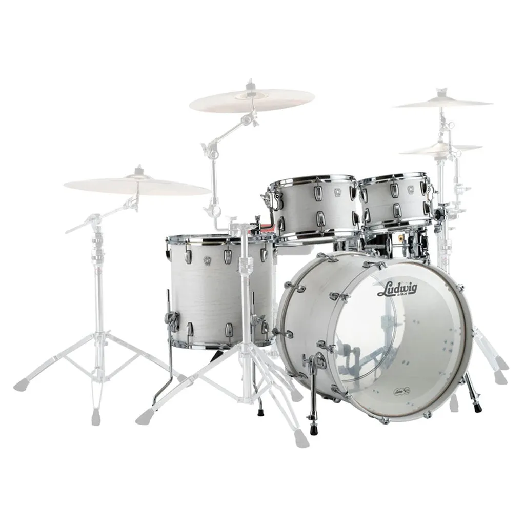 Ludwig Keystone - X FAB 22" 4 Piece Shell Pack - Snow White