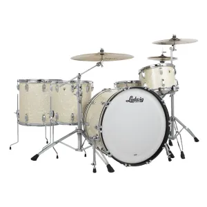 Ludwig Legacy Mahogany 24" Pro Beat Special 4-Piece Shell Pack - Vintage White Marine